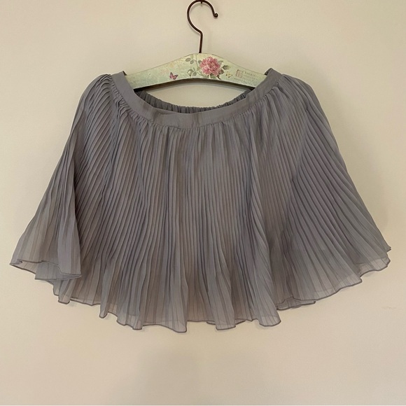 Abercrombie & Fitch Gray Pleated Skater Skirt - Picture 3 of 10